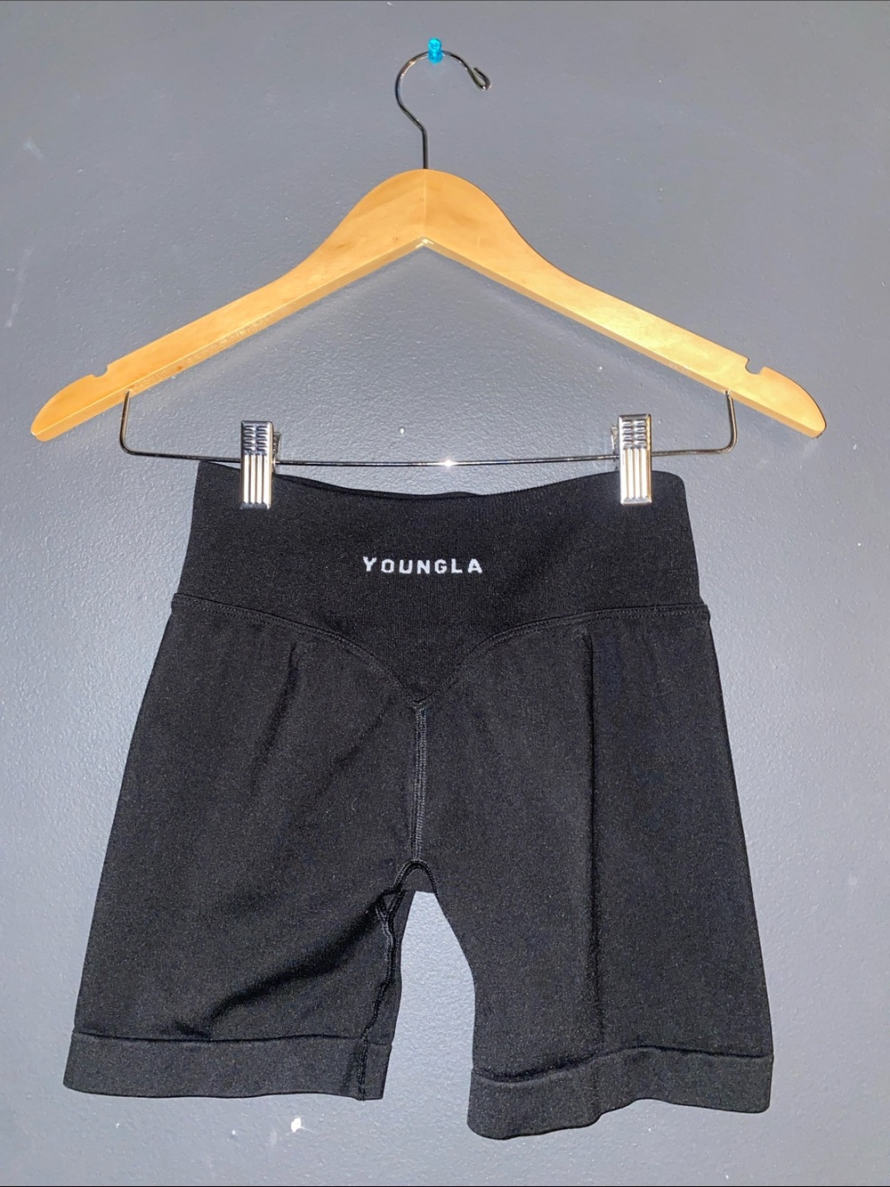 YoungLA Black Women's Athletic Bike Shorts